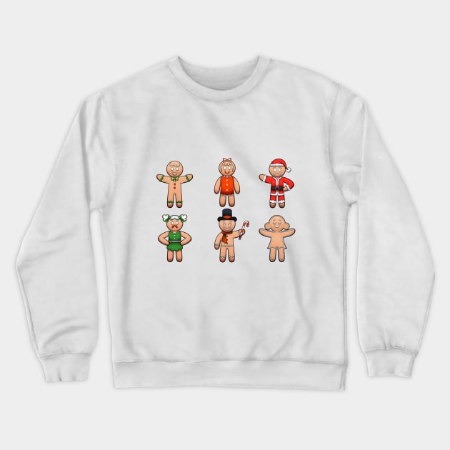 Gingerbread Men And Women Crewneck Sweatshirt by TheMaskedTooner